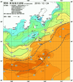 関東・東海海況速報/伊豆諸島海域(2016/12/24)