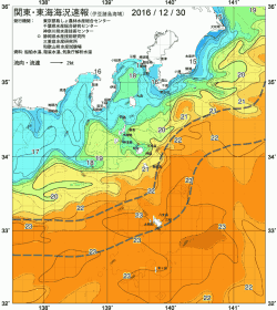 関東・東海海況速報/伊豆諸島海域(2016/12/30)