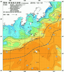 関東・東海海況速報/伊豆諸島海域(2016/12/31)