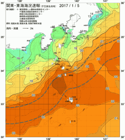 関東・東海海況速報/伊豆諸島海域(2017/01/05)