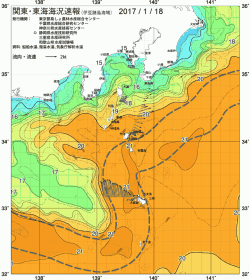 関東・東海海況速報/伊豆諸島海域(2017/01/18)