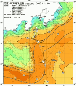 関東・東海海況速報/伊豆諸島海域(2017/01/19)