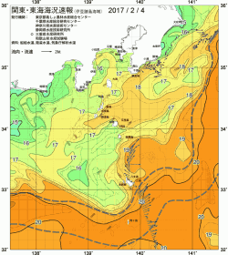 関東・東海海況速報/伊豆諸島海域(2017/02/04)