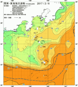 関東・東海海況速報/伊豆諸島海域(2017/02/06)