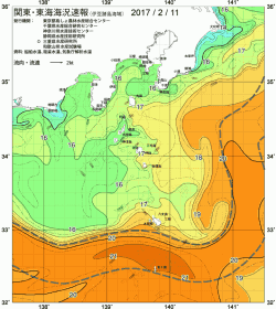 関東・東海海況速報/伊豆諸島海域(2017/02/11)