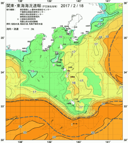 関東・東海海況速報/伊豆諸島海域(2017/02/18)