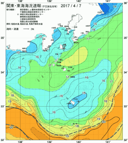 関東・東海海況速報/伊豆諸島海域(2017/04/07)