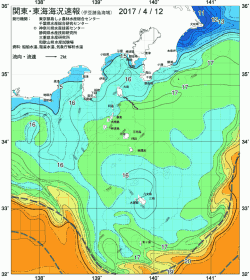 関東・東海海況速報/伊豆諸島海域(2017/04/12)