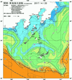 関東・東海海況速報/伊豆諸島海域(2017/04/20)