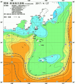 関東・東海海況速報/伊豆諸島海域(2017/04/27)