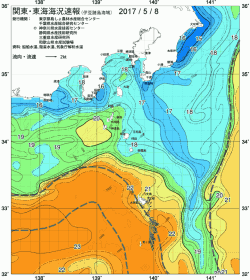 関東・東海海況速報/伊豆諸島海域(2017/05/08)