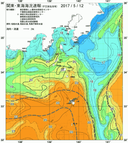 関東・東海海況速報/伊豆諸島海域(2017/05/12)