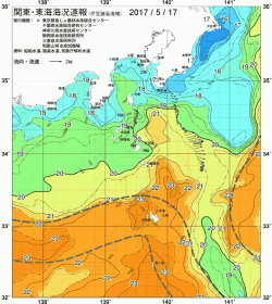 関東・東海海況速報/伊豆諸島海域(2017/05/17)
