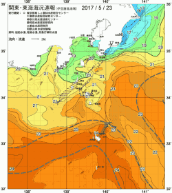 関東・東海海況速報/伊豆諸島海域(2017/05/23)