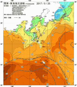 関東・東海海況速報/伊豆諸島海域(2017/05/25)
