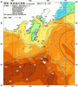 関東・東海海況速報/伊豆諸島海域(2017/05/27)