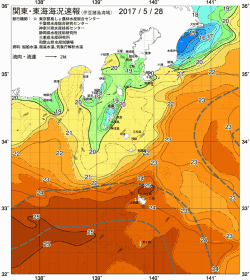 関東・東海海況速報/伊豆諸島海域(2017/05/28)