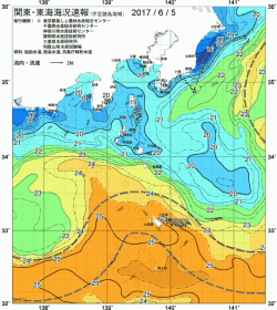 関東・東海海況速報/伊豆諸島海域(2017/06/05)