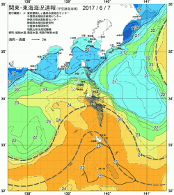 関東・東海海況速報/伊豆諸島海域(2017/06/07)