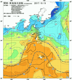 関東・東海海況速報/伊豆諸島海域(2017/06/09)