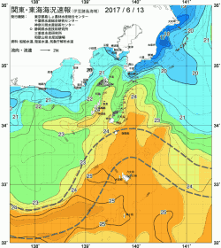 関東・東海海況速報/伊豆諸島海域(2017/06/13)