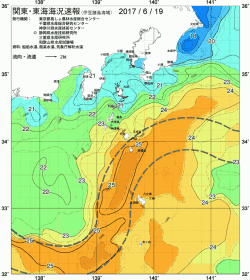 関東・東海海況速報/伊豆諸島海域(2017/06/19)