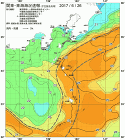 関東・東海海況速報/伊豆諸島海域(2017/06/26)