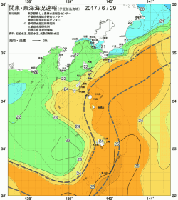 関東・東海海況速報/伊豆諸島海域(2017/06/29)