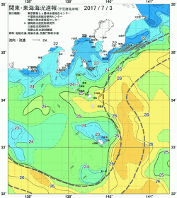 関東・東海海況速報/伊豆諸島海域(2017/07/03)