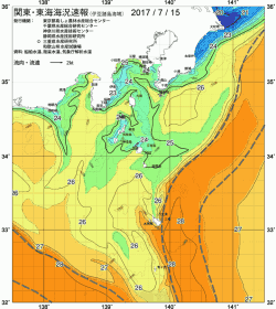 関東・東海海況速報/伊豆諸島海域(2017/07/15)