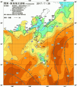 関東・東海海況速報/伊豆諸島海域(2017/07/26)