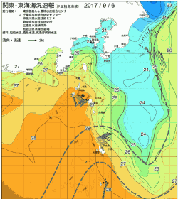 関東・東海海況速報/伊豆諸島海域(2017/09/06)