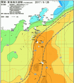 関東・東海海況速報/伊豆諸島海域(2017/09/26)