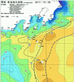 関東・東海海況速報/伊豆諸島海域(2017/10/26)