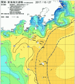 関東・東海海況速報/伊豆諸島海域(2017/10/27)