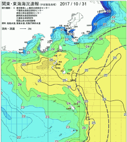 関東・東海海況速報/伊豆諸島海域(2017/10/31)