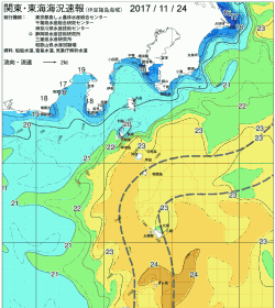 関東・東海海況速報/伊豆諸島海域(2017/11/24)
