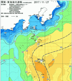 関東・東海海況速報/伊豆諸島海域(2017/11/27)