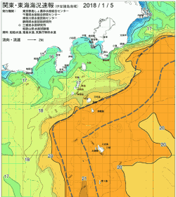 関東・東海海況速報/伊豆諸島海域(2018/01/05)