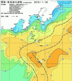 関東・東海海況速報/伊豆諸島海域(2018/01/30)