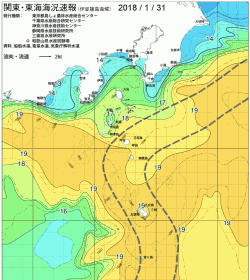 関東・東海海況速報/伊豆諸島海域(2018/01/31)