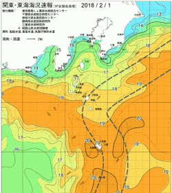 関東・東海海況速報/伊豆諸島海域(2018/02/01)