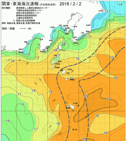 関東・東海海況速報/伊豆諸島海域(2018/02/02)