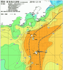 関東・東海海況速報/伊豆諸島海域(2018/02/08)