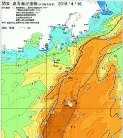 関東・東海海況速報/伊豆諸島海域(2018/04/16)