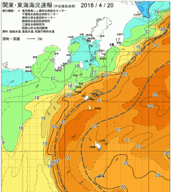 関東・東海海況速報/伊豆諸島海域(2018/04/20)