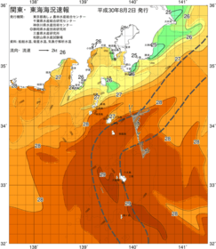 関東・東海海況速報/伊豆諸島海域(2018/08/02)
