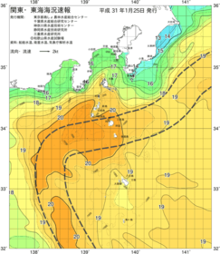 関東・東海海況速報/伊豆諸島海域(2019/01/25)