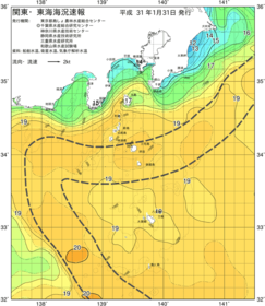 関東・東海海況速報/伊豆諸島海域(2019/01/31)