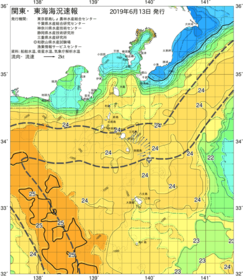 関東・東海海況速報/伊豆諸島海域(2019/06/13)
